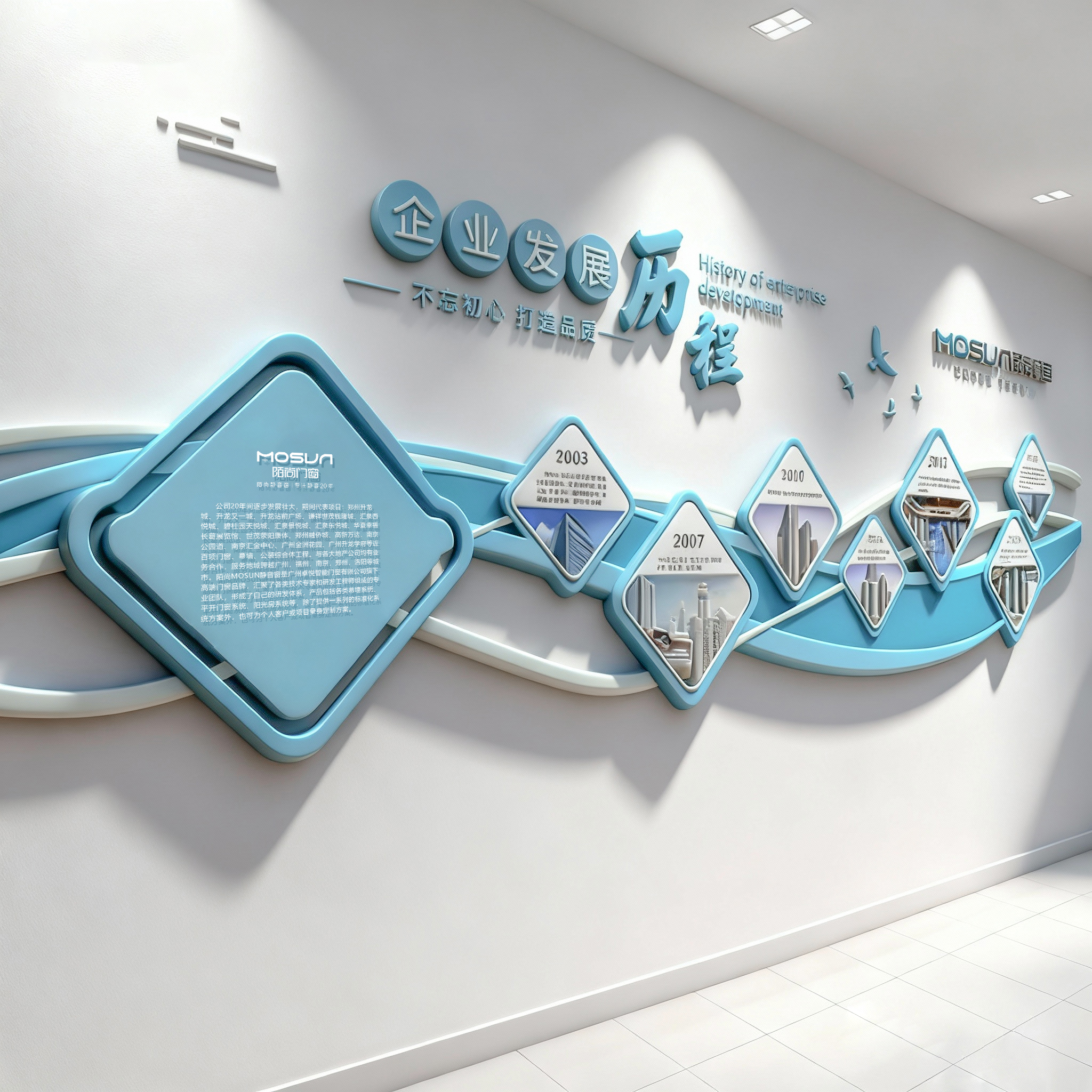 陌上文化墙效果图